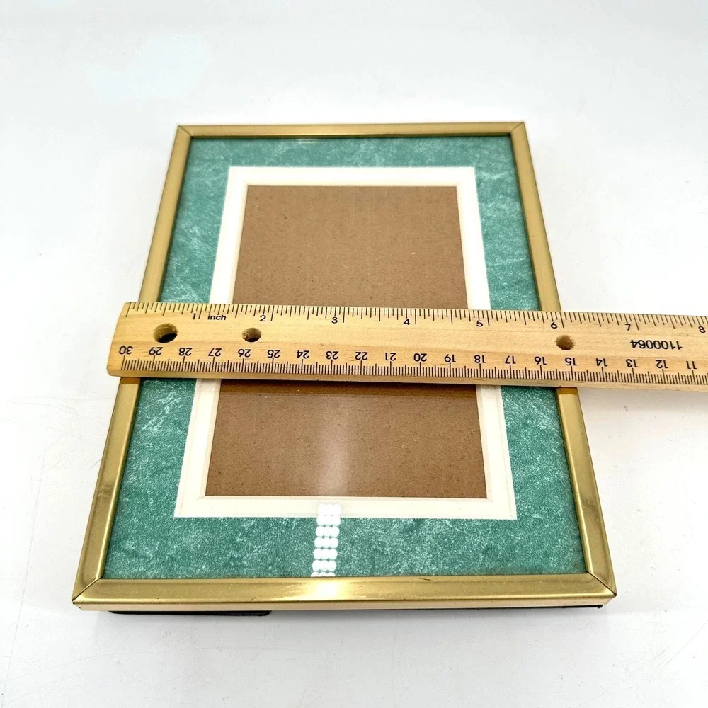 Vintage Burns‎ of Boston Gold 4x6 Picture Frame Hollywood Regency Decor